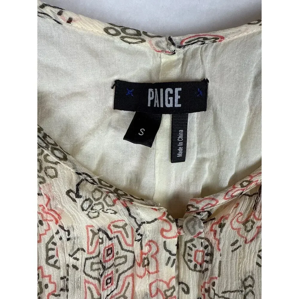 Paige silk dress size S